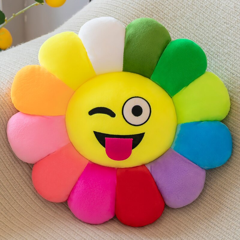 Lisslune | Colorful Sunflower Plush Comfort Seat Cushion