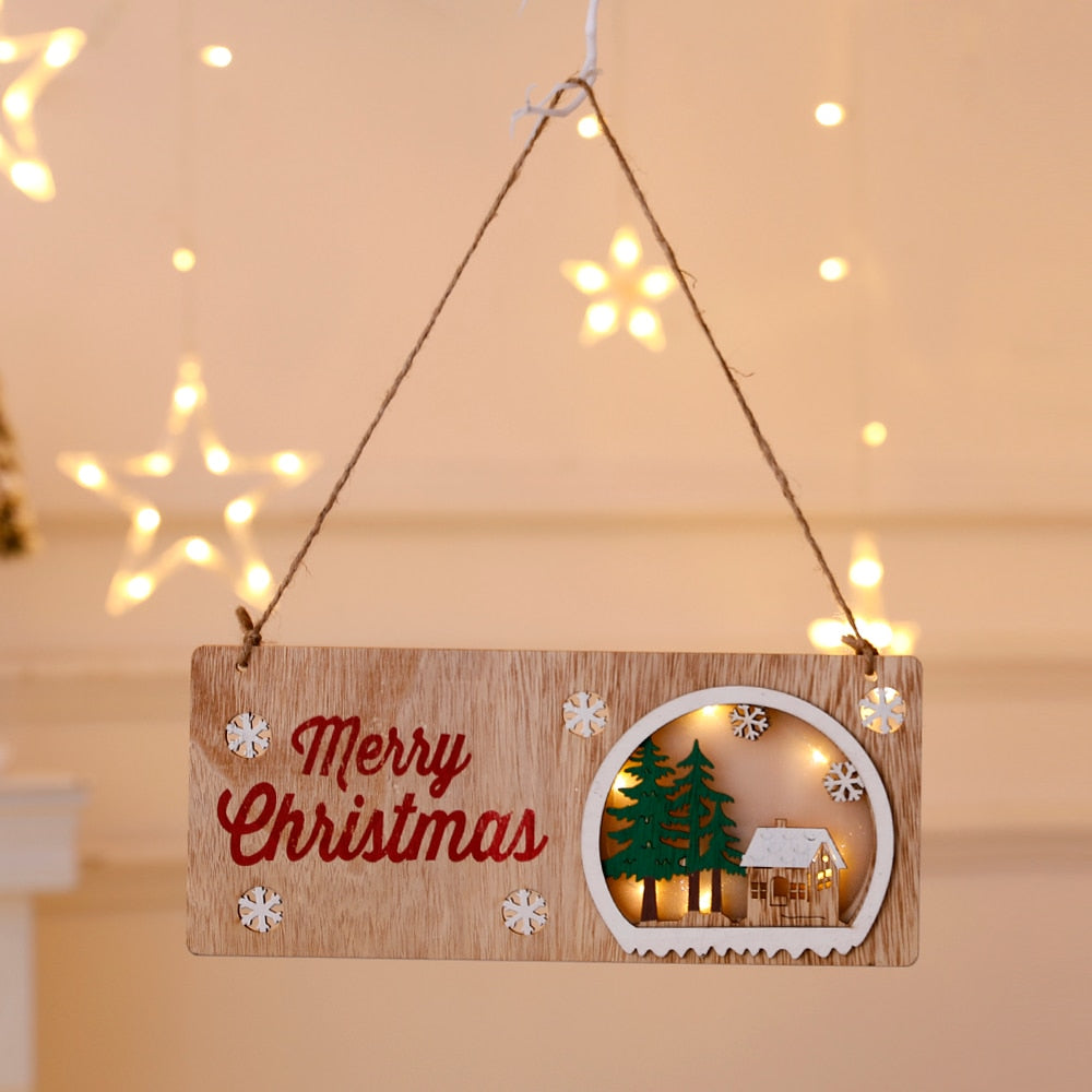 Lisslune | DIY Wooden Hanging House Decor Glowing Lamp