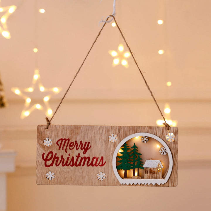 Lisslune | DIY Wooden Hanging House Decor Glowing Lamp