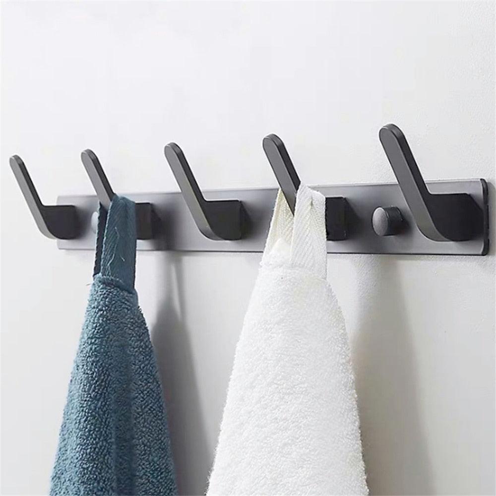Lisslune | Chic Wall Mounted Storage Organizer with Hooks and Shelf - Slim Home Organization Solution