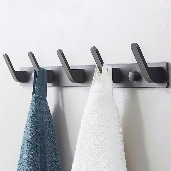 Lisslune | Chic Wall Mounted Storage Organizer with Hooks and Shelf - Slim Home Organization Solution