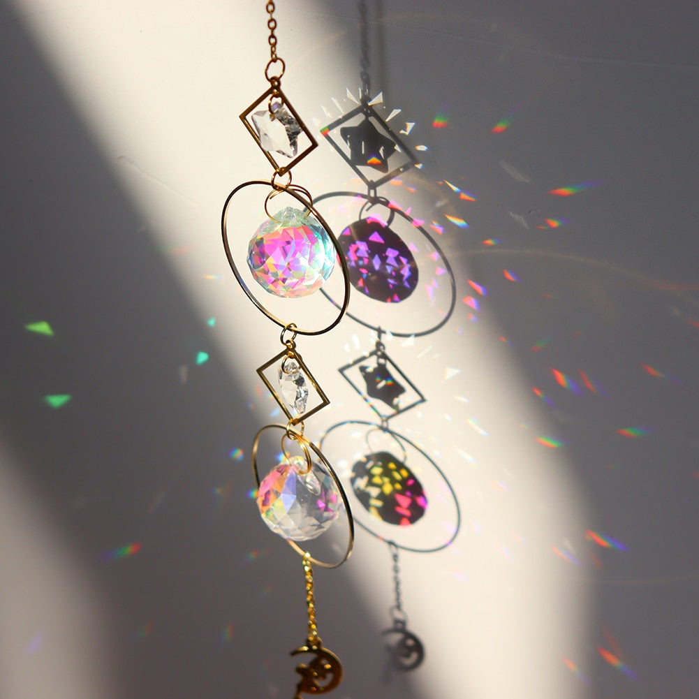 Lisslune | Dream Combo Symphony Crystal Wind Chime Moon Sun Catcher