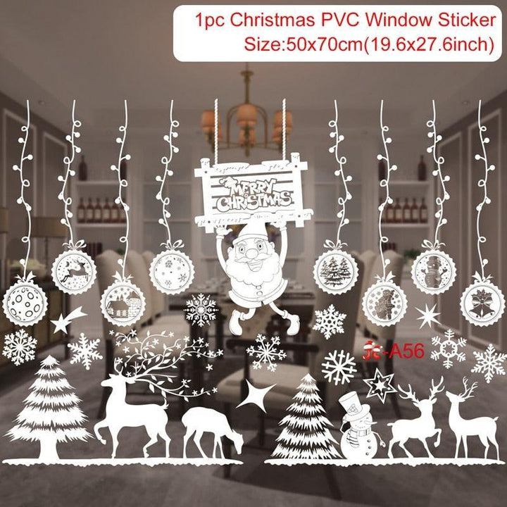 Lisslune | Festive Holiday Party Sticker Set: Christmas & New Year Wall and Window Decoration