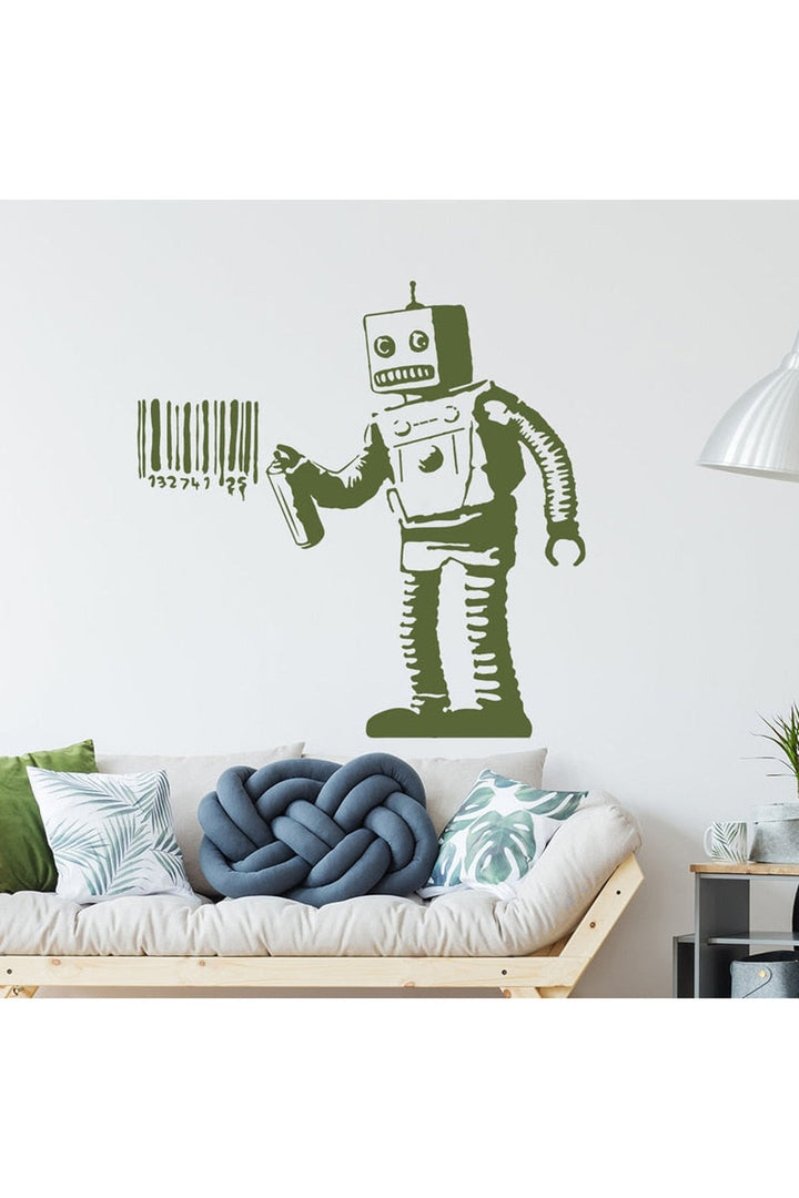 Lisslune | Graffiti Robot Wall Sticker