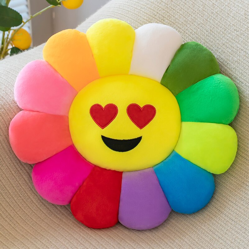 Lisslune | Colorful Sunflower Plush Comfort Seat Cushion