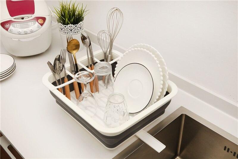 Lisslune | Space-saving stackable dish drying rack and kitchen organizer