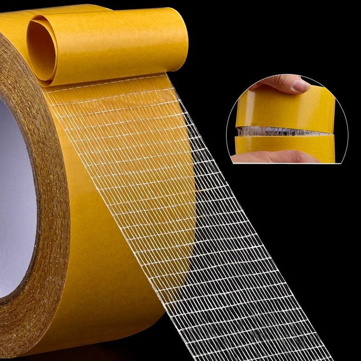 Lisslune | High-strength double-sided grid fiber adhesive tape for versatile bonding