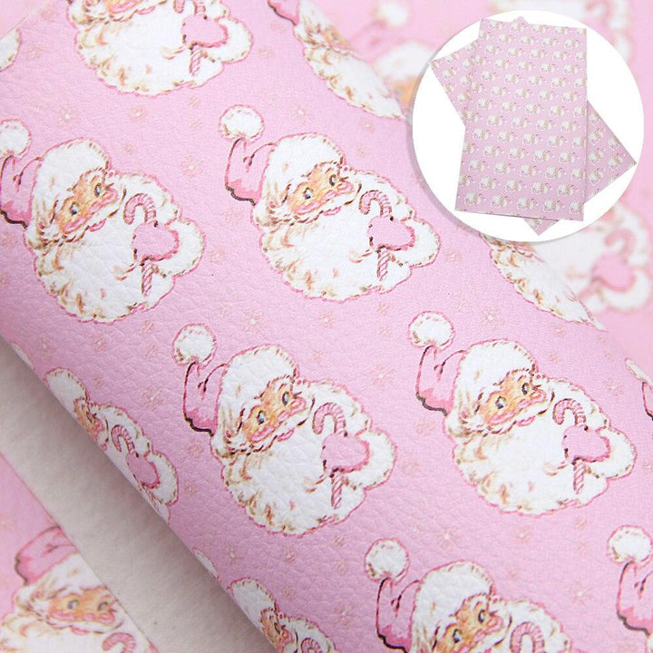 Lisslune | Christmas Blossom Synthetic Leather Craft Sheets - Create Your Holiday Magic!