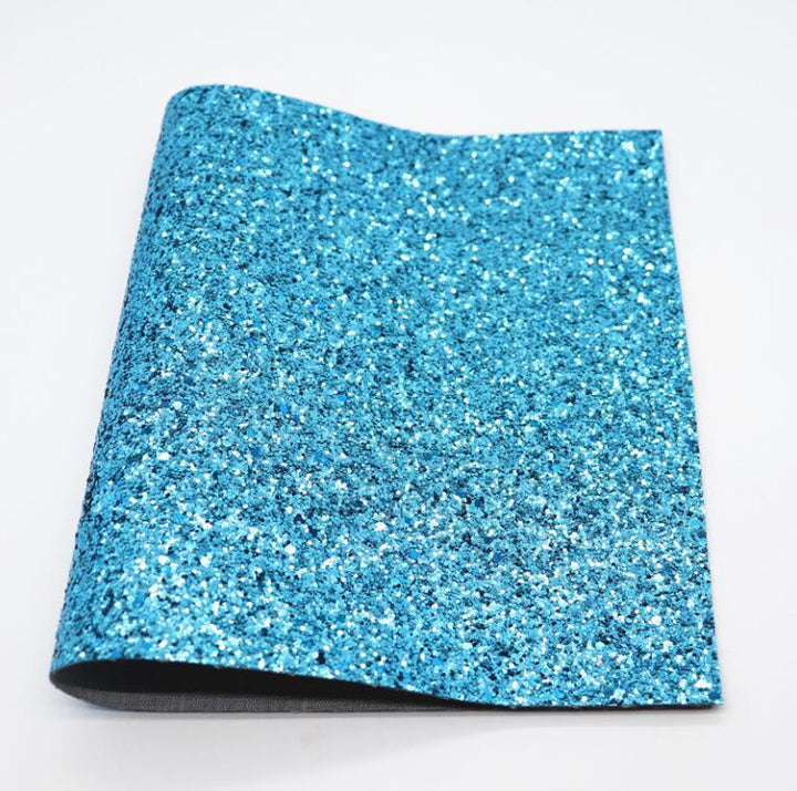 Lisslune | Glittery Synthetic Leather Craft Sheets for Creative DIY - 21CM x 29CM