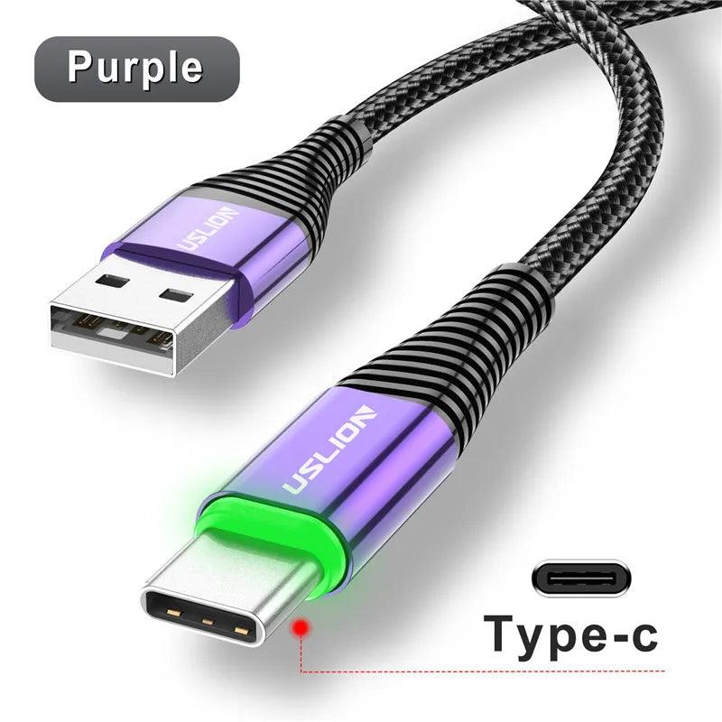 Lisslune | Lightning Speed 5A LED Micro USB Charging Cable - Stylish Data Synchronization with Illuminated Features