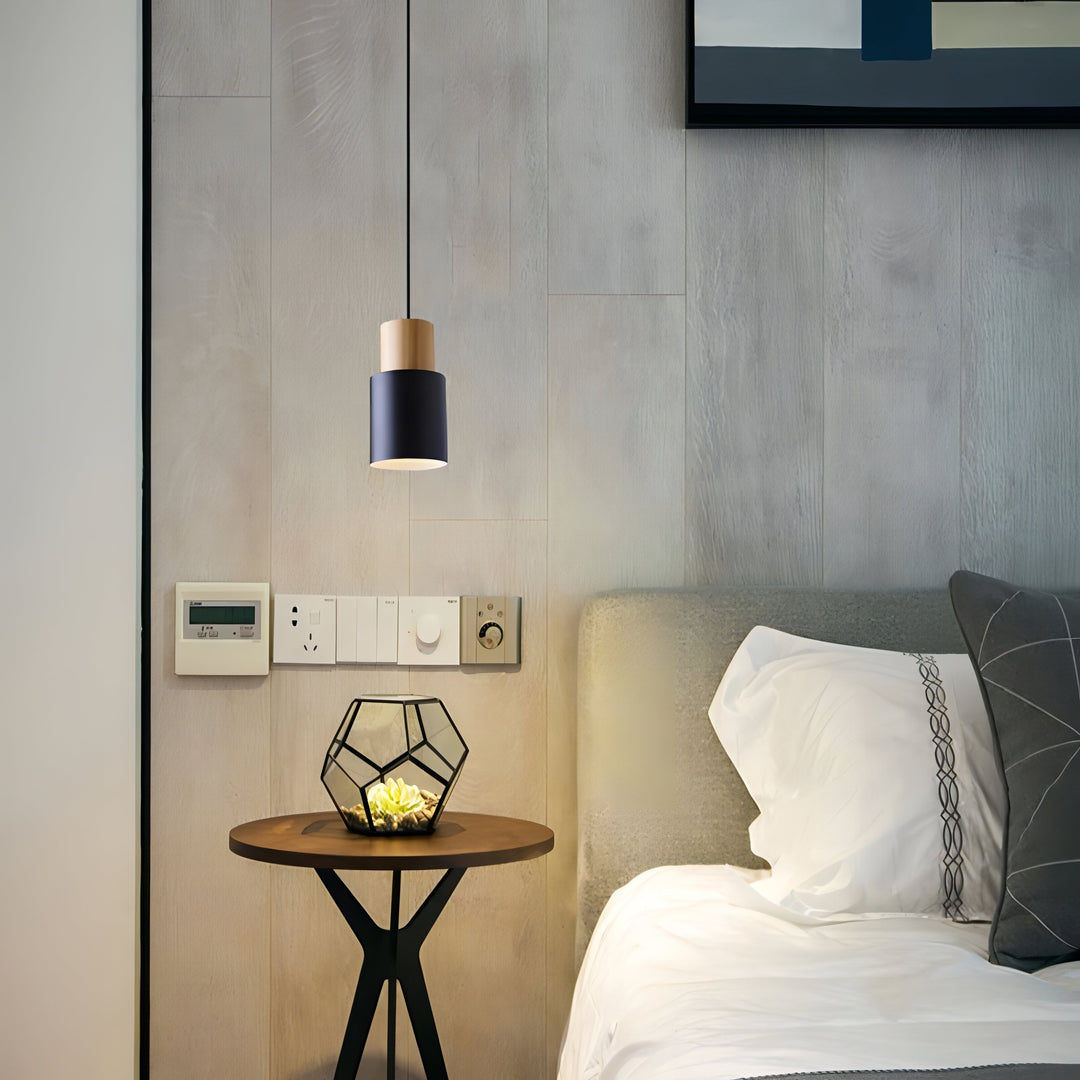 Lisslune | Jaziel - Round Wood Nordic Hanging Pendant Lamp