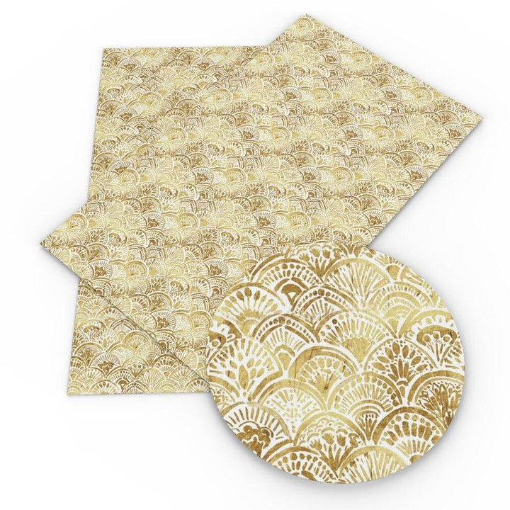 Lisslune | Floral Elegance Synthetic Leather Craft Sheets - Creative Essentials