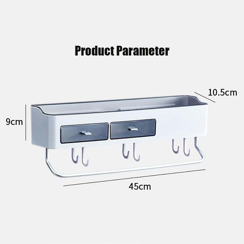 Lisslune | Versatile No-Drill Shower Caddy with Removable Design and Smart Storage Solutions