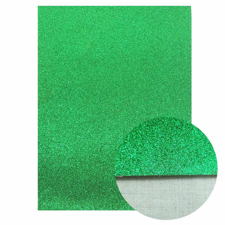 Lisslune | Lustrous Green Glitter Snake Skin Synthetic Leather Bow Craft Kit