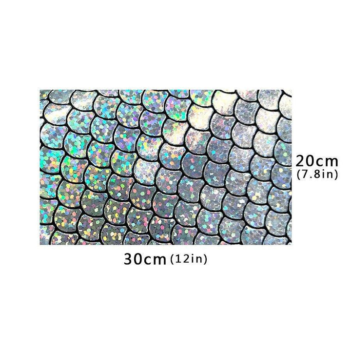 Lisslune | Holographic Mermaid Synthetic Leather - Ultimate DIY Essential for Creators