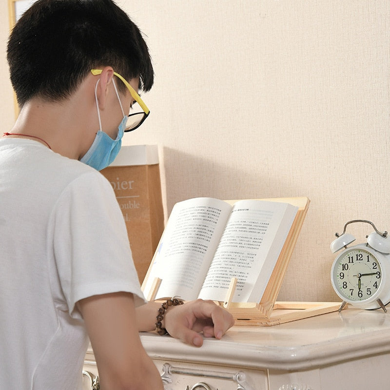 Lisslune | Creative Bookworm Wooden Tablet Stand