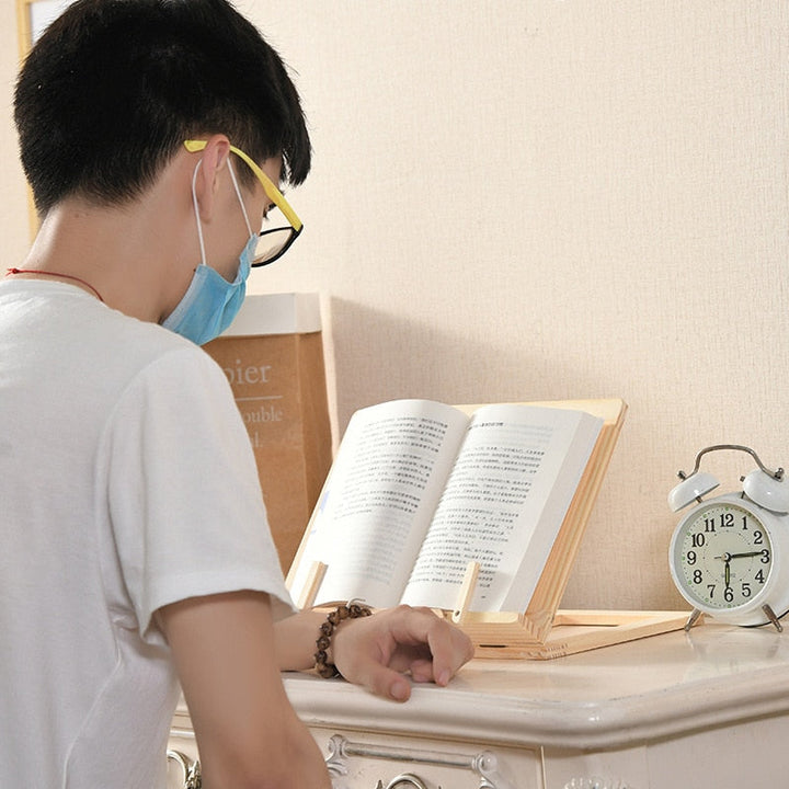 Lisslune | Creative Bookworm Wooden Tablet Stand