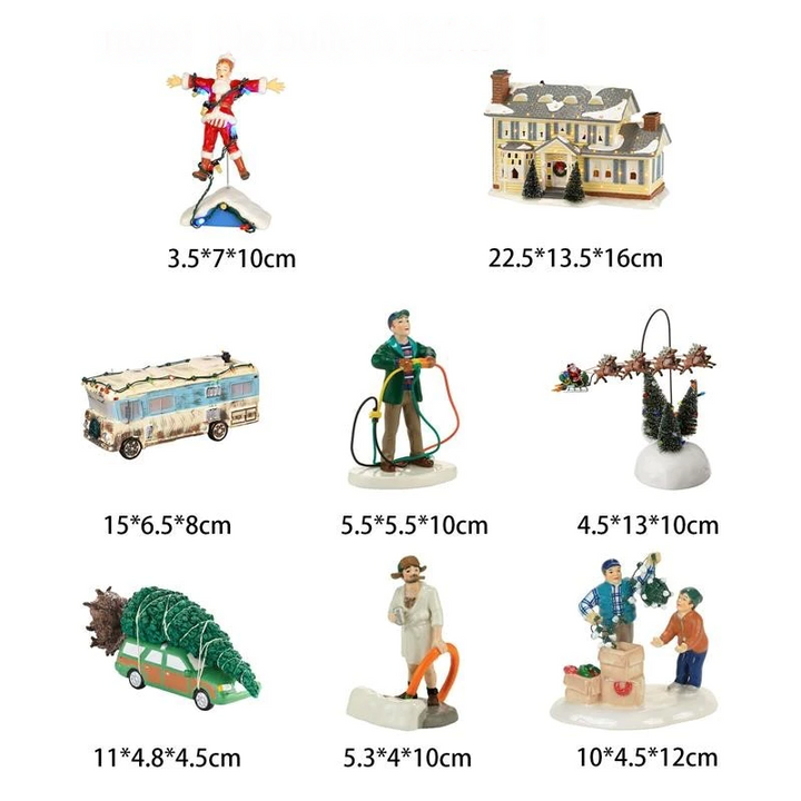 Lisslune | Miniature Christmas House Desktop Decor