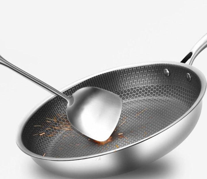 Lisslune | RustproofChef | Scratch-resistant Frying Pan with Honeycomb Structure