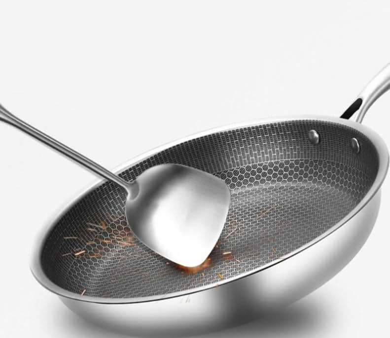 Lisslune | PanPro 30cm Stainless Steel Non-Stick Frying Pan