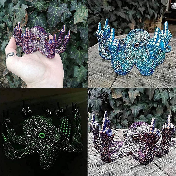 Lisslune | Angry Luminous Octopus Resin Decor