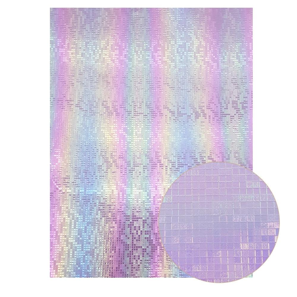 Lisslune | Sparkling Violet Synthetic Leather Fabric - A Must-Have for Sparkling DIY Projects