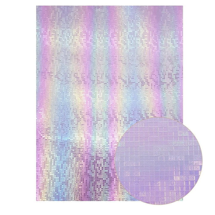 Lisslune | Sparkling Violet Synthetic Leather Fabric - A Must-Have for Sparkling DIY Projects