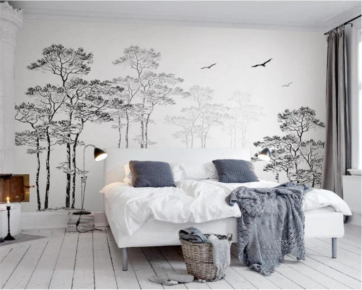 Lisslune | Peaceful Tropical Oasis 3D Wall Mural - Custom Sizes Available