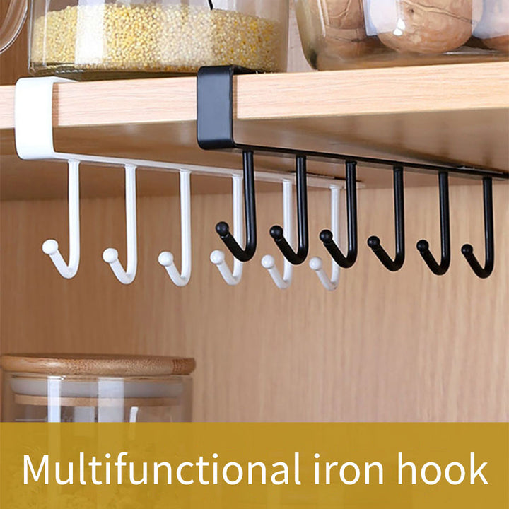 Lisslune | Kitchen Under Cabinet Organizer Hook Rack