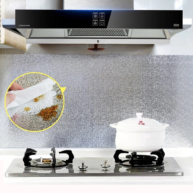 Lisslune | Waterproof Self-Adhesive Kitchen Oil-proof Wallpapers