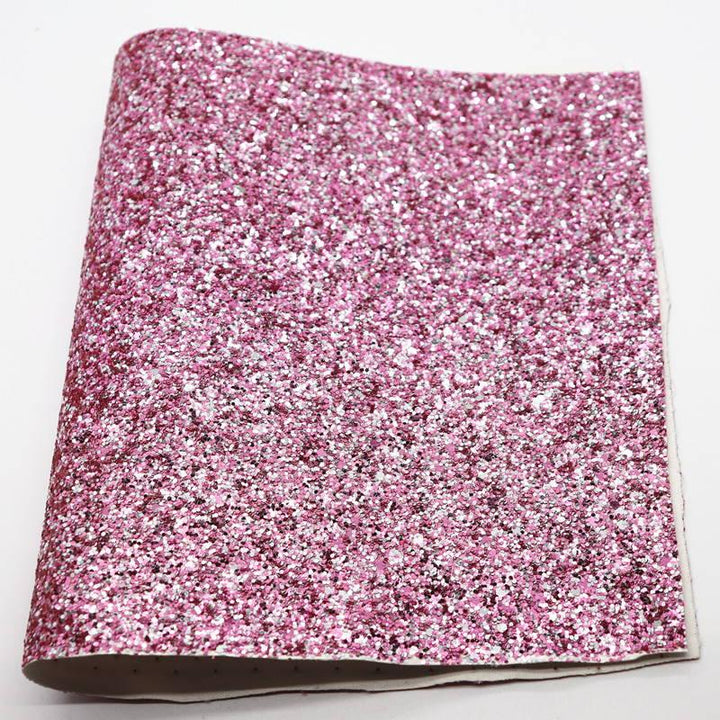 Lisslune | Glittery Synthetic Leather Craft Sheets for Creative DIY - 21CM x 29CM