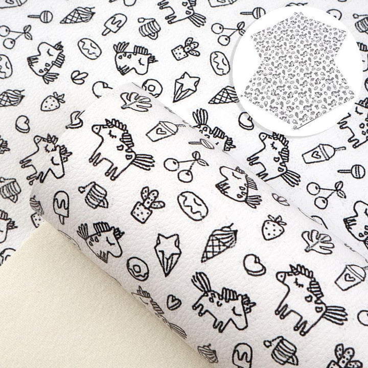 Lisslune | Christmas Blossom Synthetic Leather Craft Sheets - Create Your Holiday Magic!