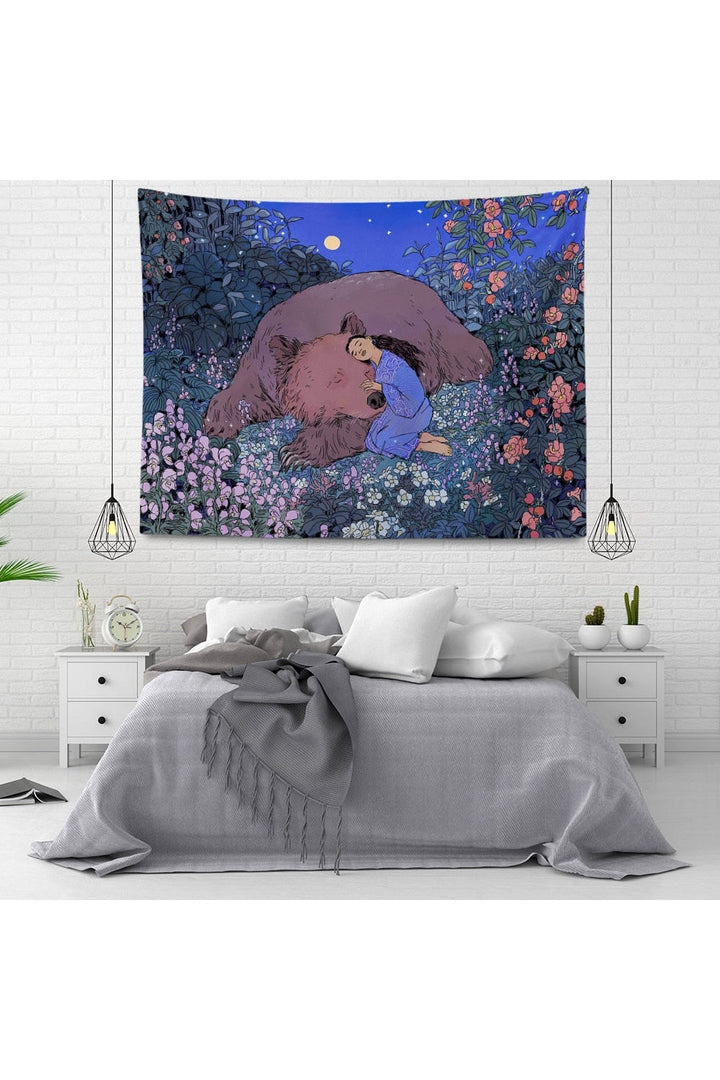 Lisslune | inspired velvet mandala wall tapestry