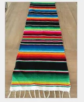 Lisslune | Boho Vibrant Mexican Serape Blanket
