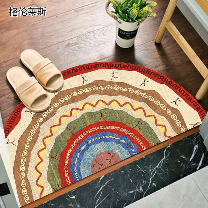 Lisslune | Bohemian non-slip semicircular doormat