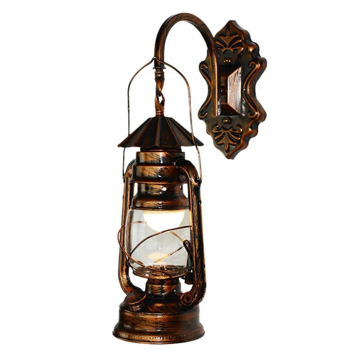 Lisslune | Retro Antique Copper Wall Lantern Sconces - Add Timeless Elegance to Your Home