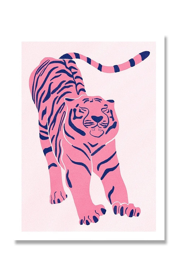 Lisslune | Tiger Art Canvas Poster