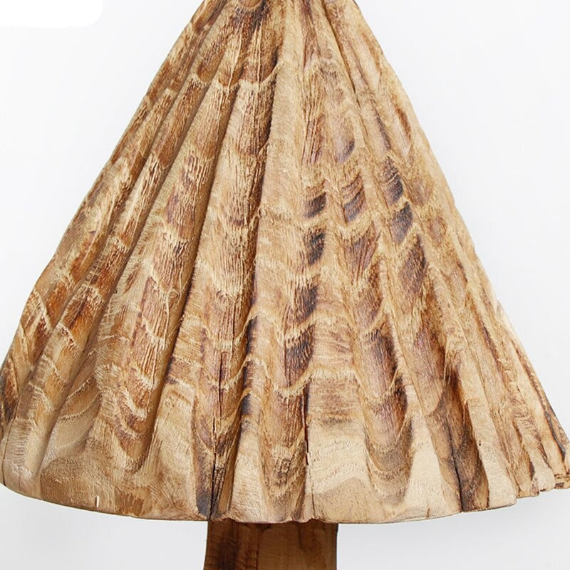 Lisslune | Mushroom Solid Wood Sculpture Home Decor