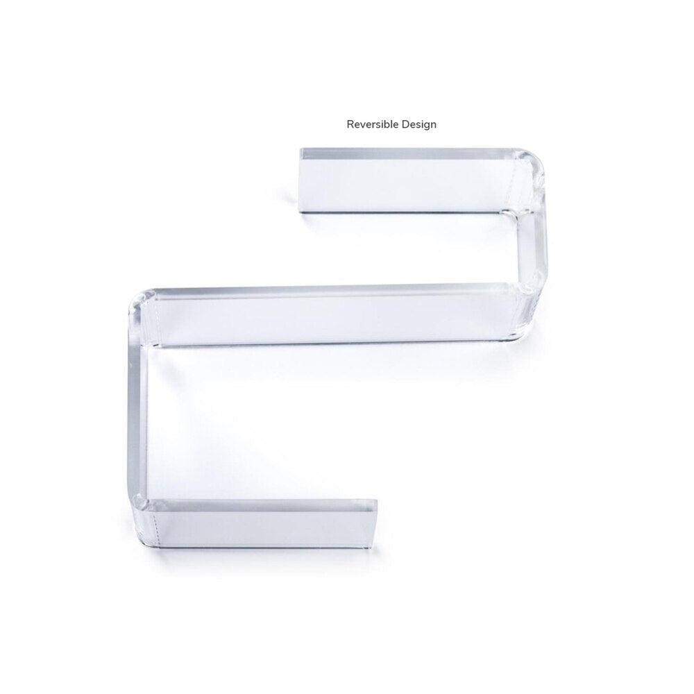 Lisslune | Transparent Cubicle Wall Shelf Organizer with Hooks