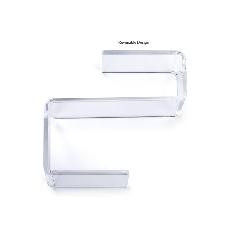 Lisslune | Clear Acrylic Square Organizer Hook - Durable Hanging Storage Solution