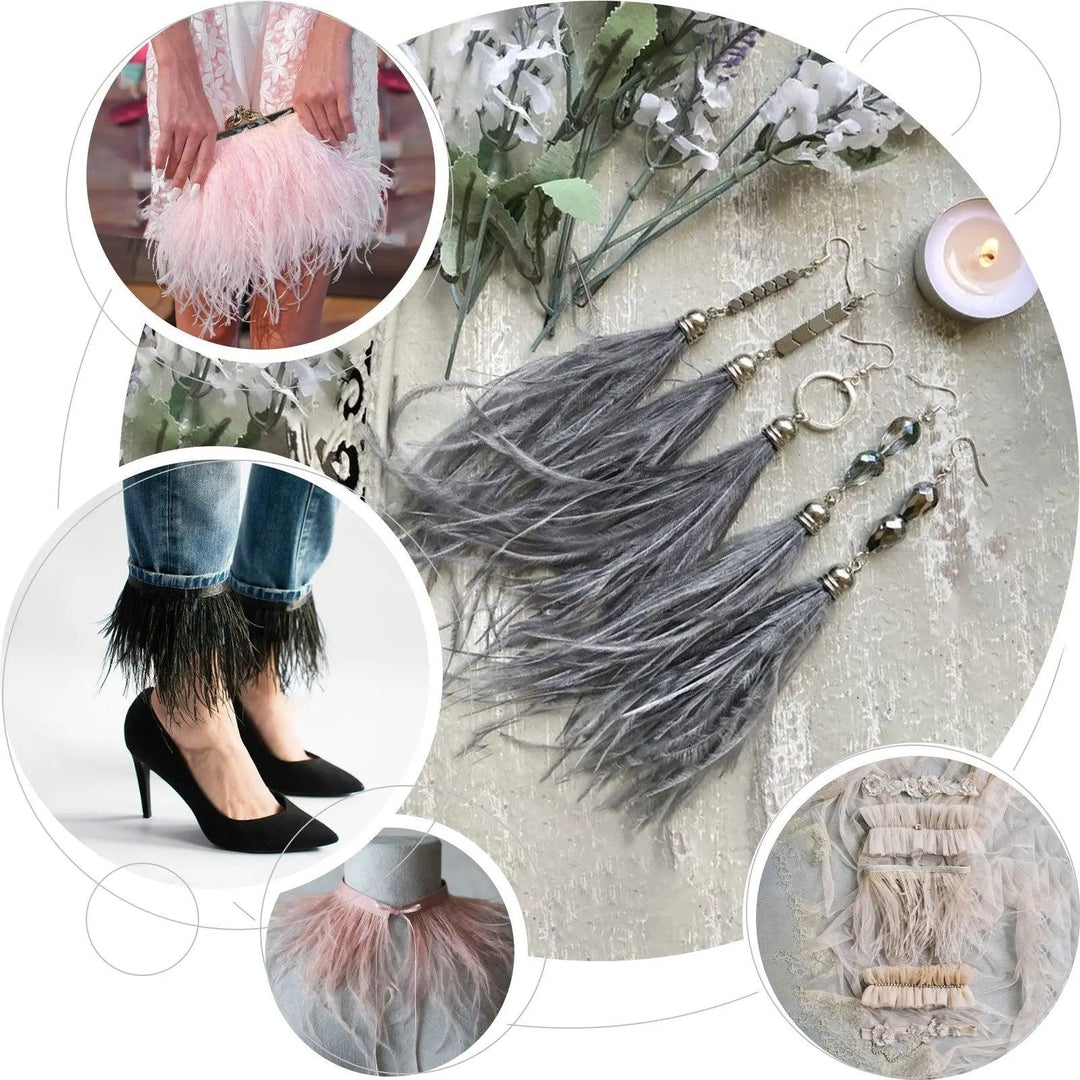 Lisslune | Luxe Ostrich Feather Trim for Extraordinary Creation and Design
