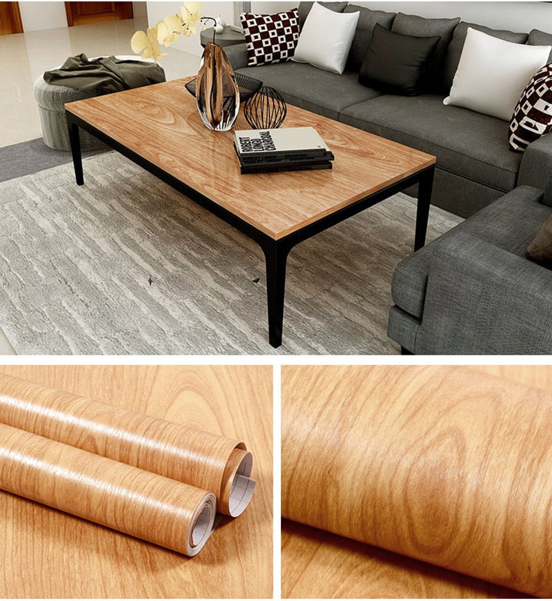 Lisslune | Self-Adhesive  Wood Grain Wall Sticker