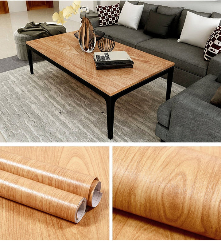 Lisslune | Self-Adhesive  Wood Grain Wall Sticker