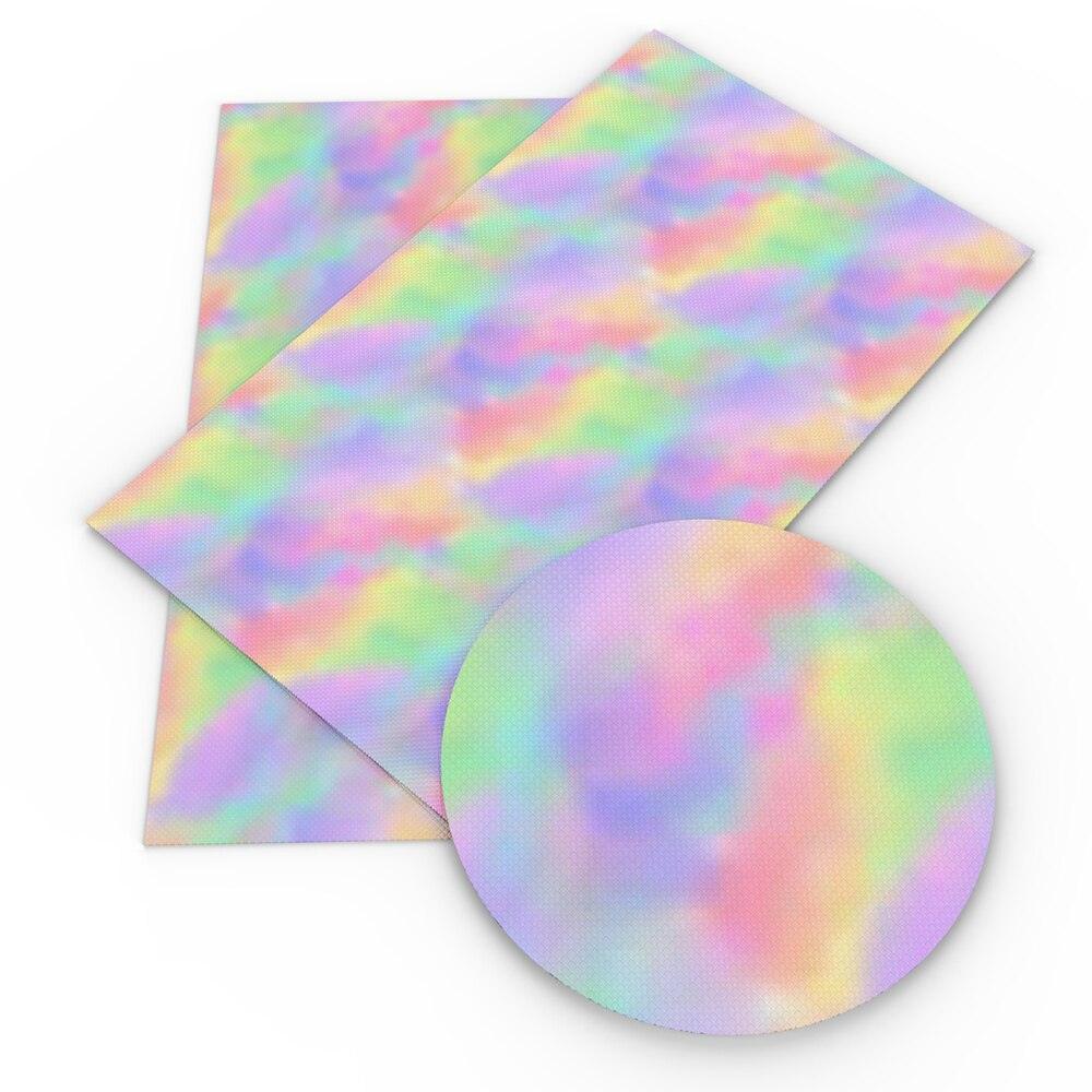 Lisslune | Vibrant Floral and Rainbow Faux Leather Craft Kit: Unleash your creativity