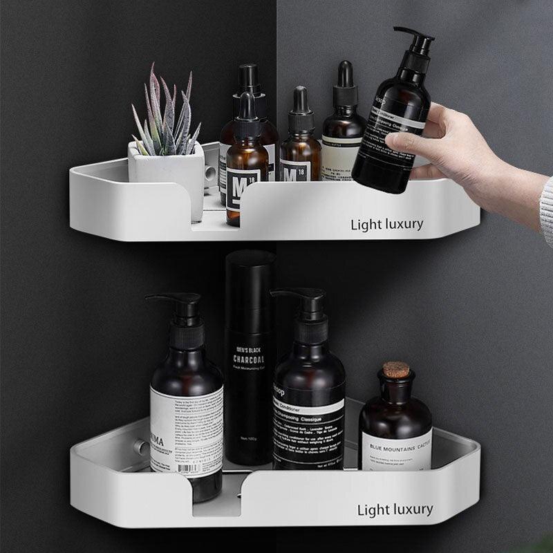 Lisslune | Stylish Rustproof Aluminum Bathroom Caddy with Overlaid Water Drain