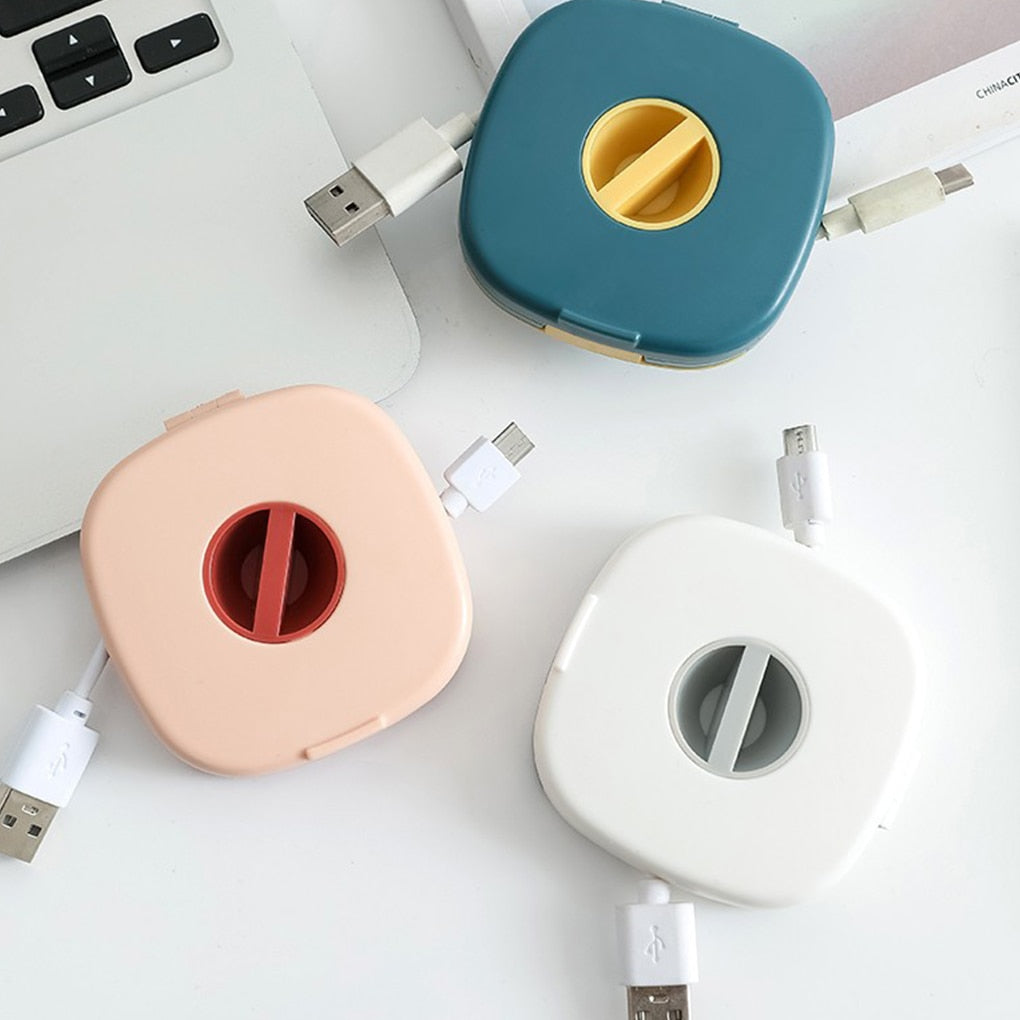 Lisslune | Charging Cable Headphone Cable Winder Portable Box
