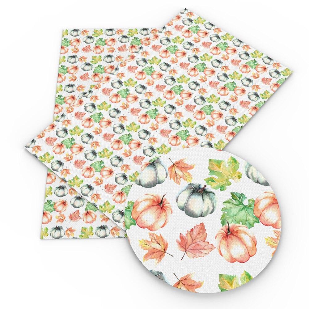 Lisslune | Autumn-inspired Leaf Pattern Synthetic Leather Craft Fabric for DIY and Upholstery