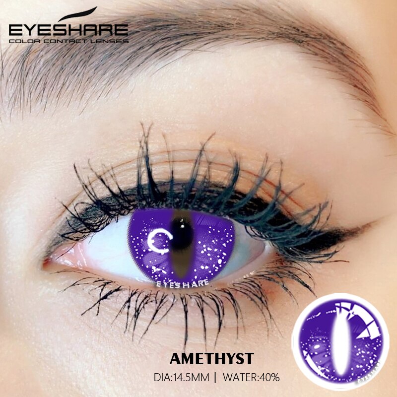 Rynx Cosplay Amethyst 14.5mm 1 Pair | 1 Year