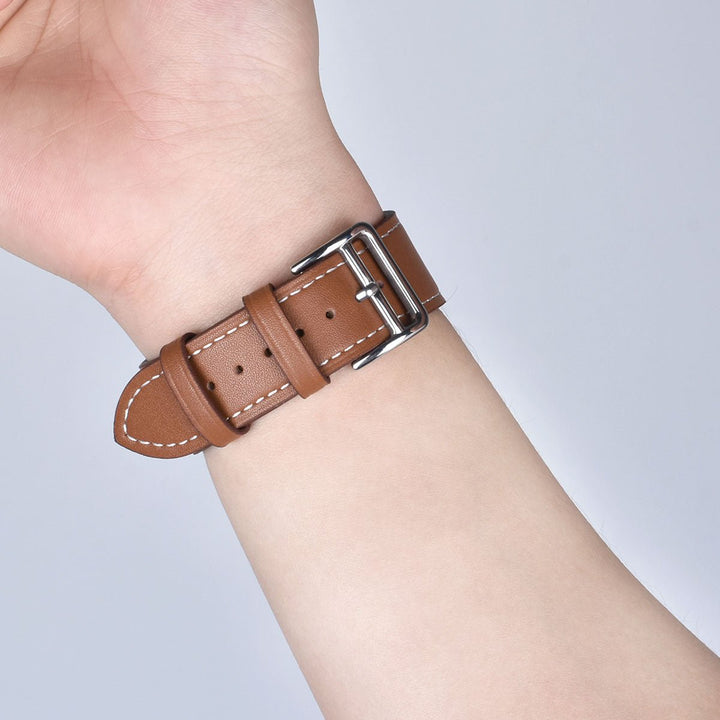 Lisslune | Leather strap for Apple Watch 42mm 38mm Series 3 4 5 6 SE 7 41MM 45MM