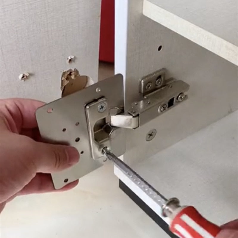 Lisslune | Hinge Repair Plate for Cabinets (2-Pack)